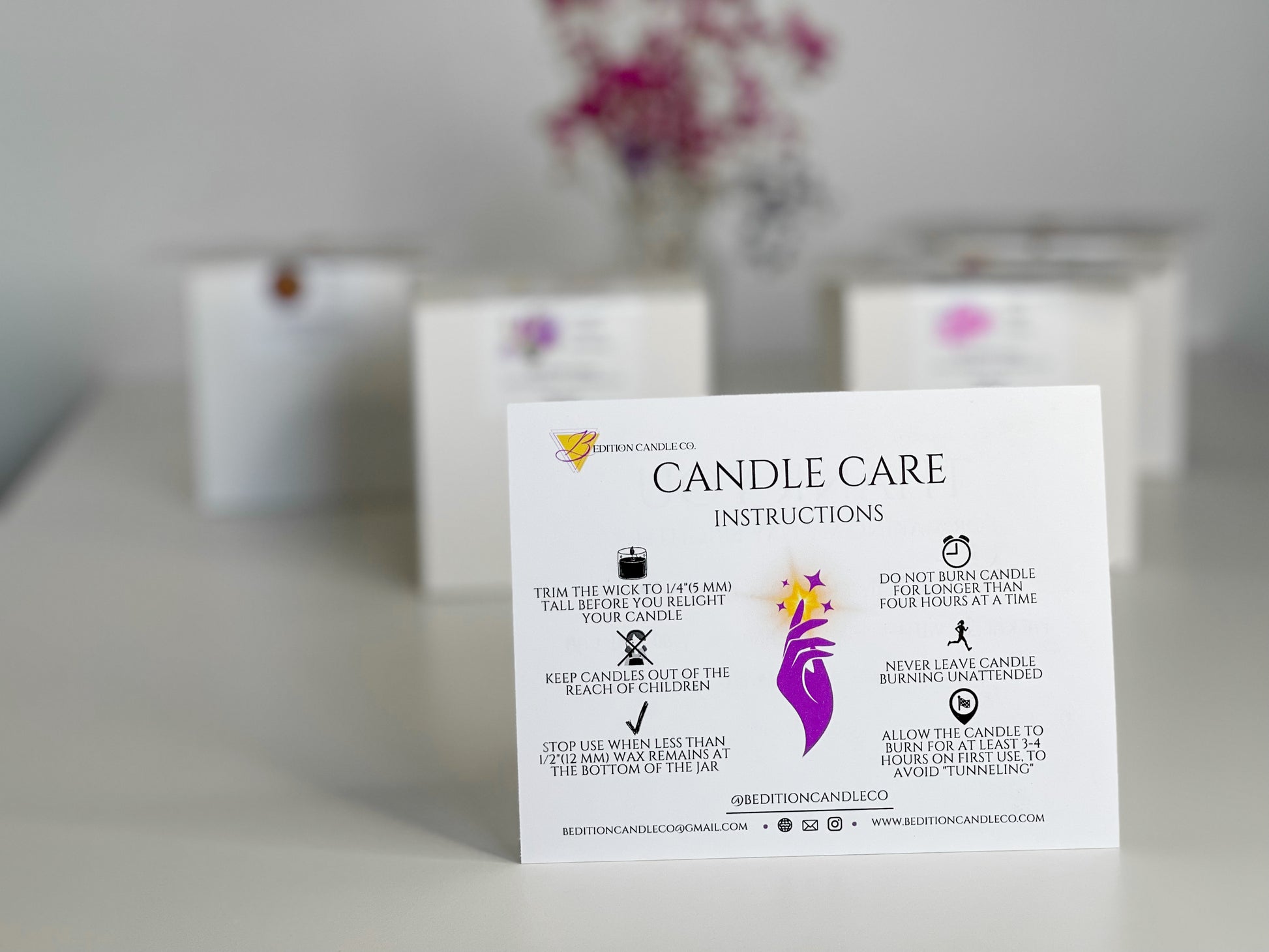 candle care instructions 