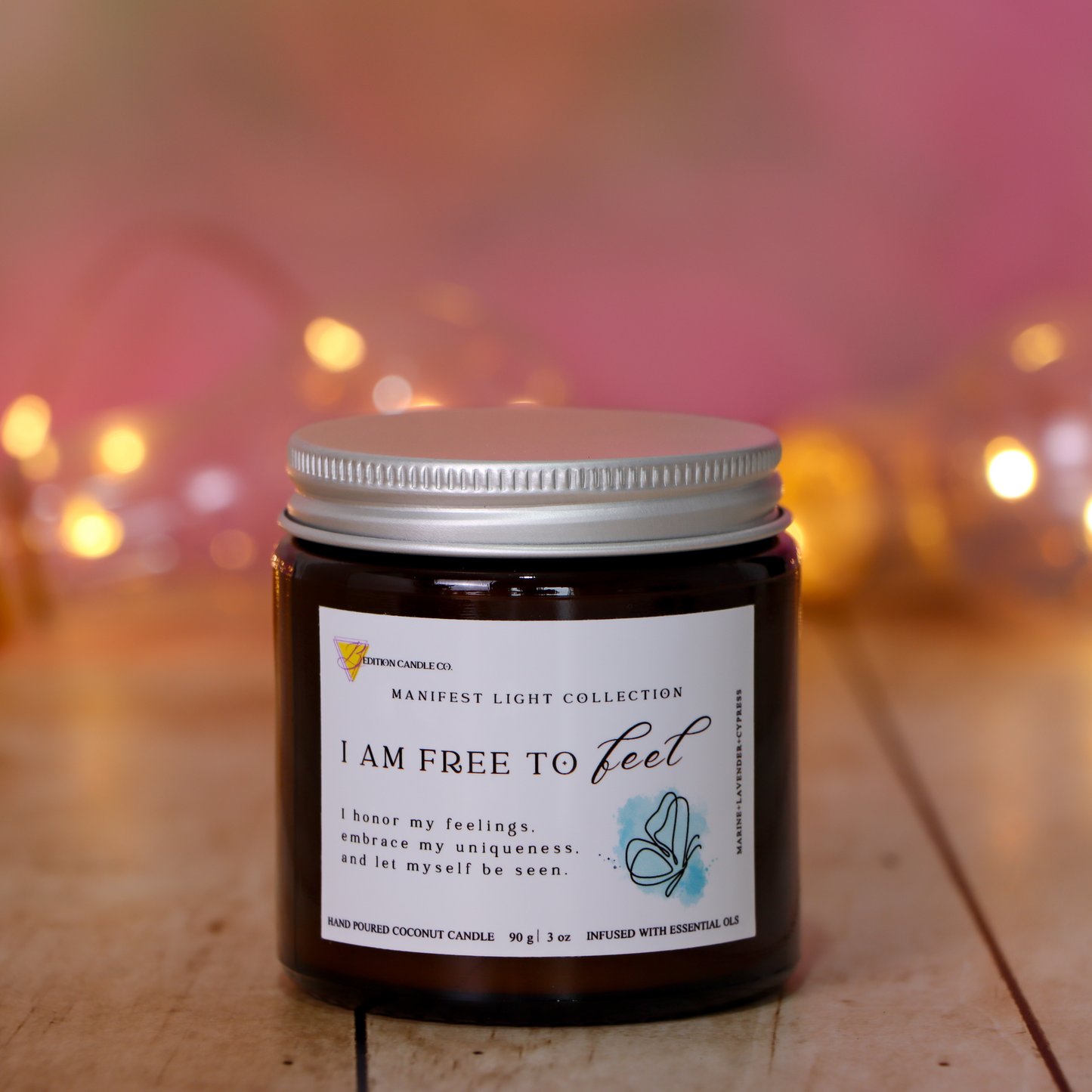 handmade affirmation candle
