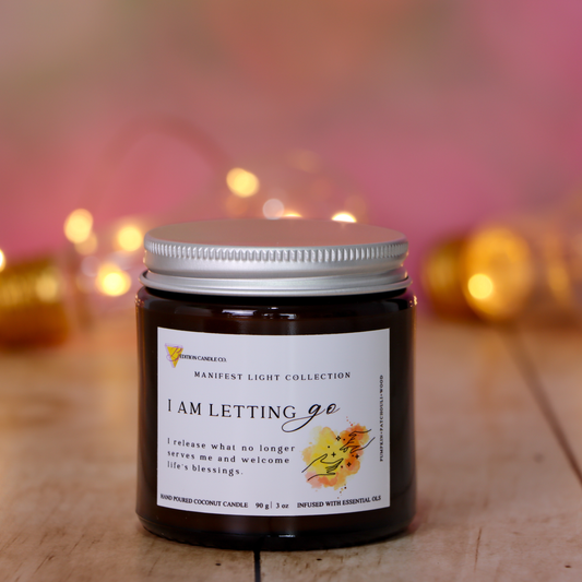 handmade candle for meditating 